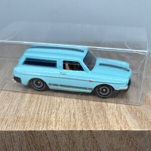 Diecast Light Blue Wagon Toy Car Custom 1969 VW Squareback